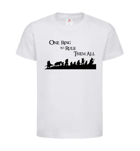 Дитяча футболка One ring Білий фото