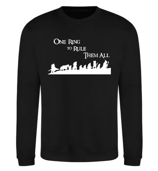 Світшот One ring Чорний фото