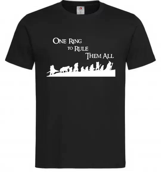 Мужская футболка One ring Черный фото