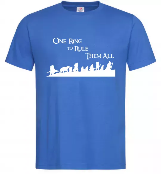 Мужская футболка One ring Ярко-синий фото