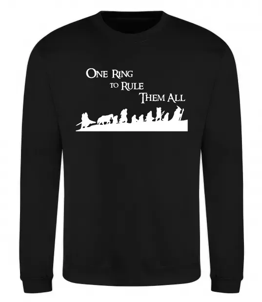 Світшот One ring Чорний фото