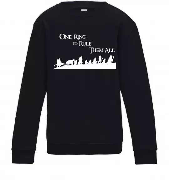 Дитячий світшот One ring Чорний фото