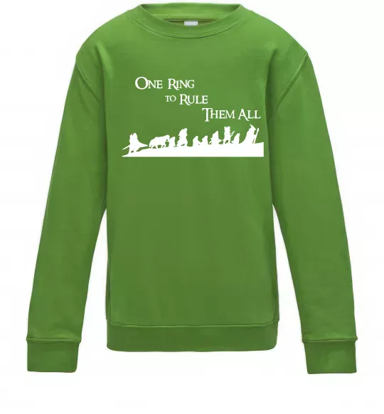 Дитячий світшот One ring Лаймовий фото