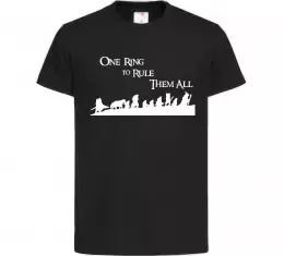Детская футболка One ring Черный фото
