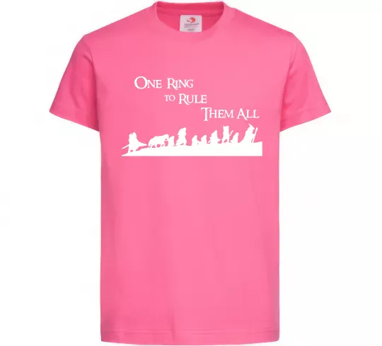 Детская футболка One ring Ярко-розовый фото