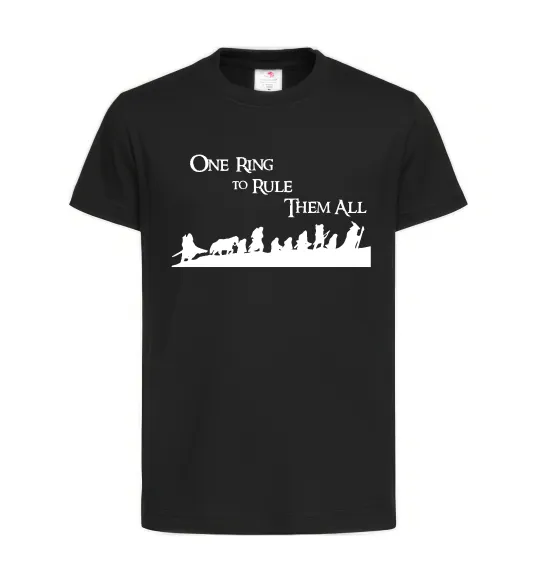Дитяча футболка One ring Чорний фото