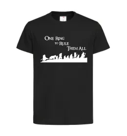 Детская футболка One ring Черный фото