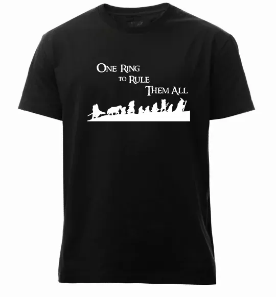 Чоловіча преміум футболка One ring Чорний фото