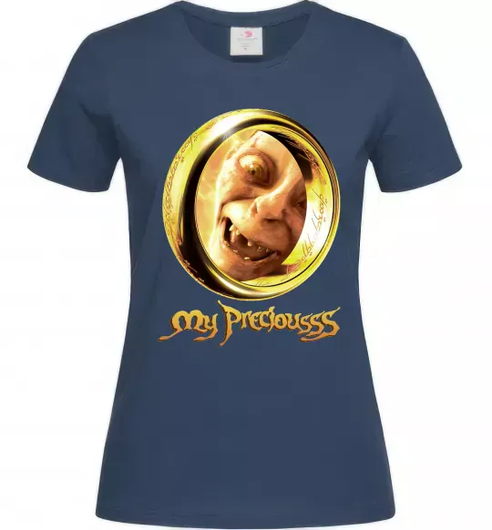 Жіноча футболка My Preciousss Темно-синій фото