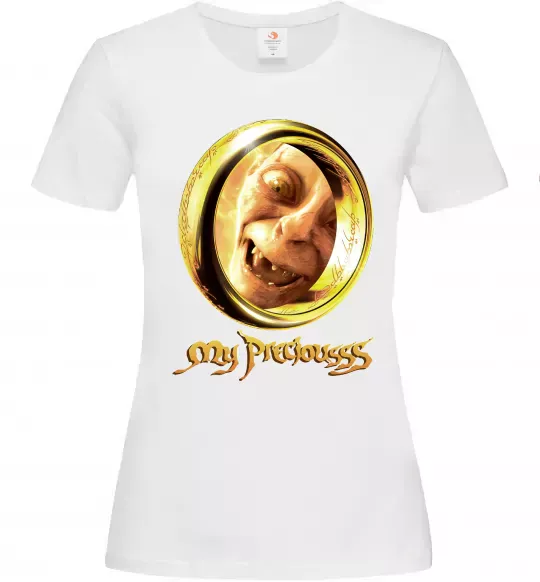 Жіноча футболка My Preciousss Білий фото