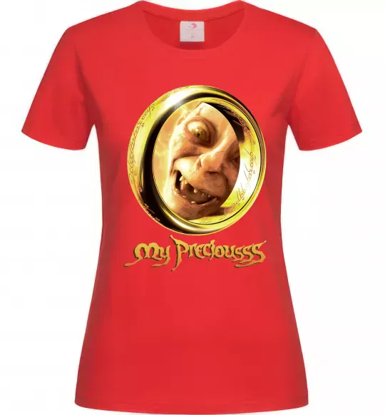Жіноча футболка My Preciousss Червоний фото