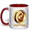 Чашка з кольоровою ручкою My Preciousss Червоний фото