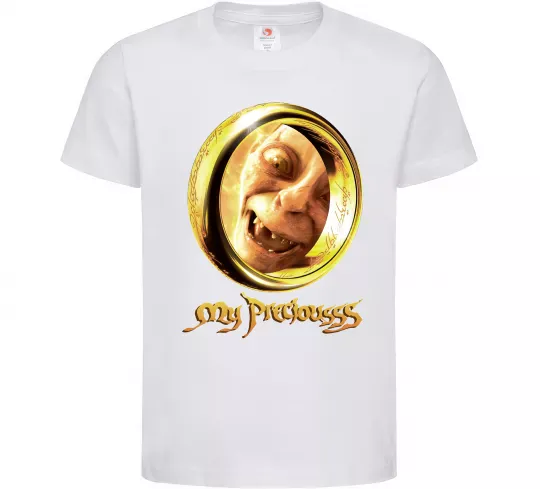 Дитяча футболка My Preciousss Білий фото