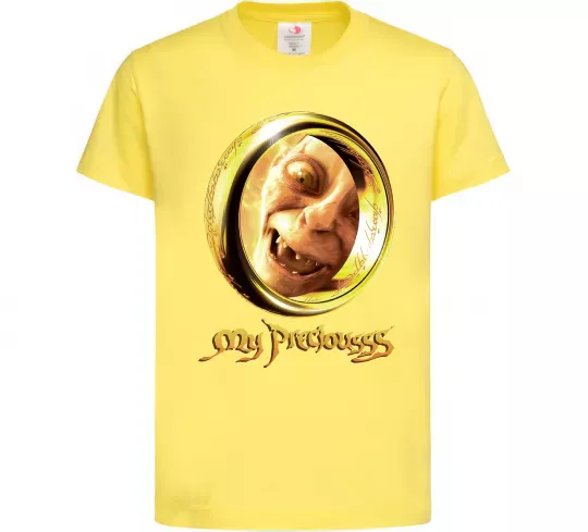 Дитяча футболка My Preciousss Лимонний фото