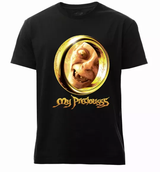 Чоловіча преміум футболка My Preciousss Чорний фото