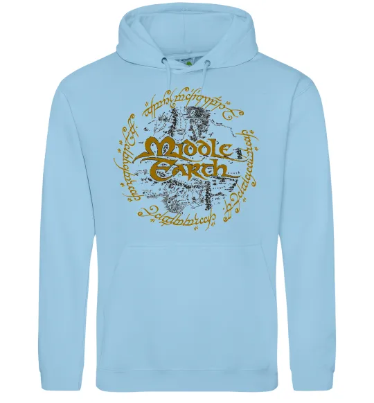 Женская толстовка (худи) Middle Earth Голубой фото