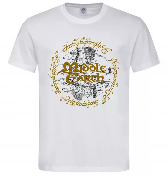 Чоловіча футболка Middle Earth Білий фото