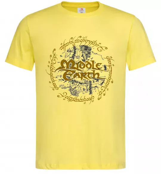 Чоловіча футболка Middle Earth Лимонний фото