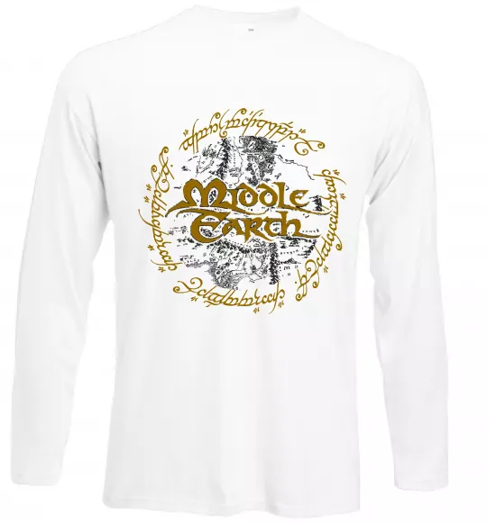 Лонгслив Middle Earth Белый фото