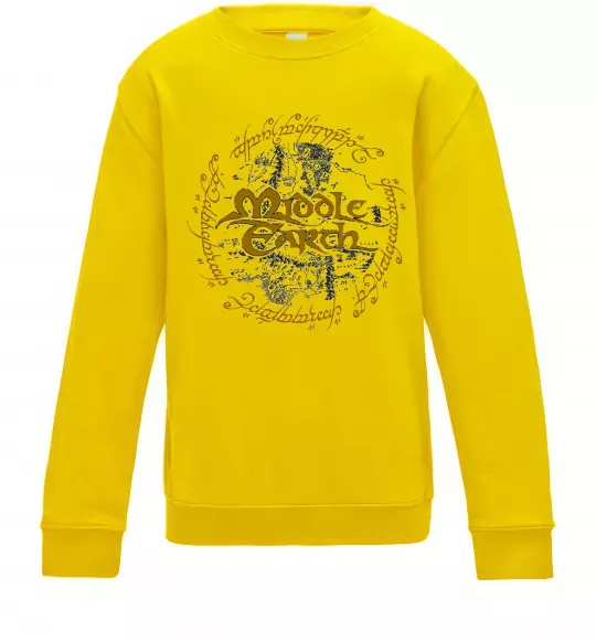 Дитячий світшот Middle Earth Сонячно жовтий фото