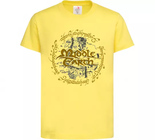 Дитяча футболка Middle Earth Лимонний фото