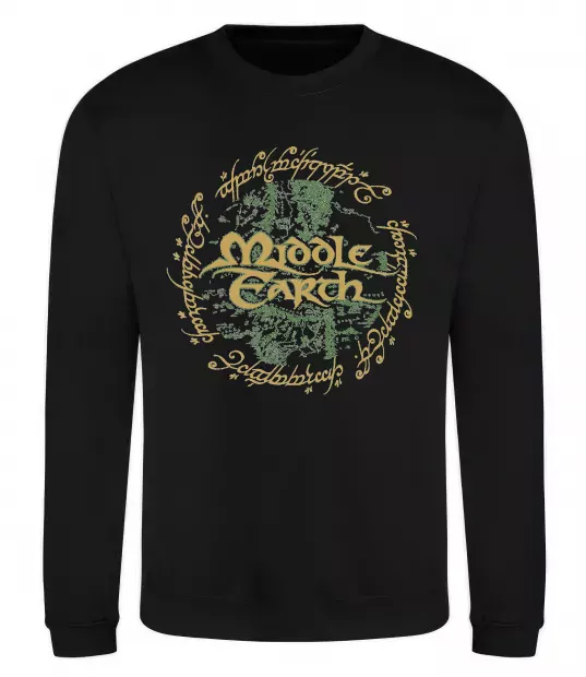 Світшот Middle Earth Чорний фото