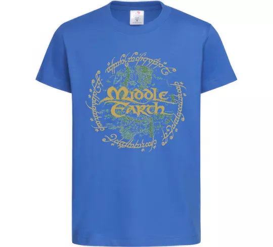 Дитяча футболка Middle Earth Яскраво-синій фото