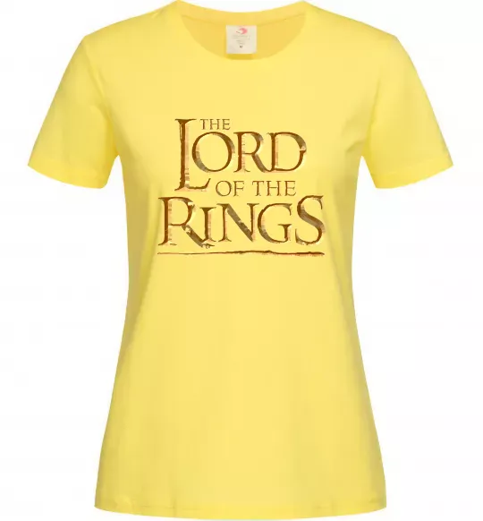 Жіноча футболка The Lord of the Rings Лимонний фото