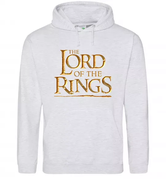 Мужская толстовка (худи) The Lord of the Rings Серый меланж фото