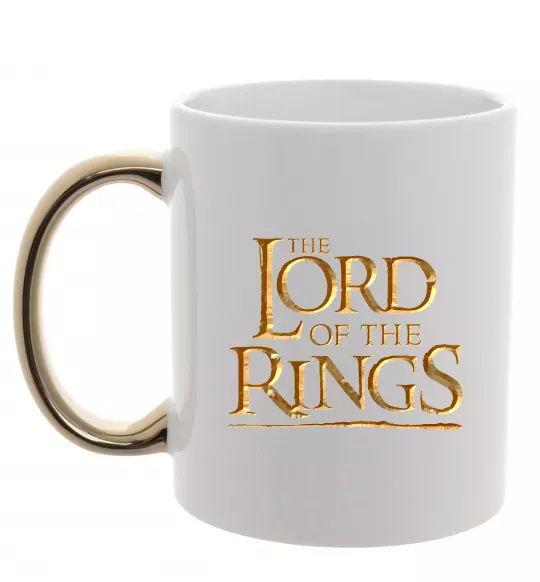 Чашка с цветной ручкой The Lord of the Rings Золото фото