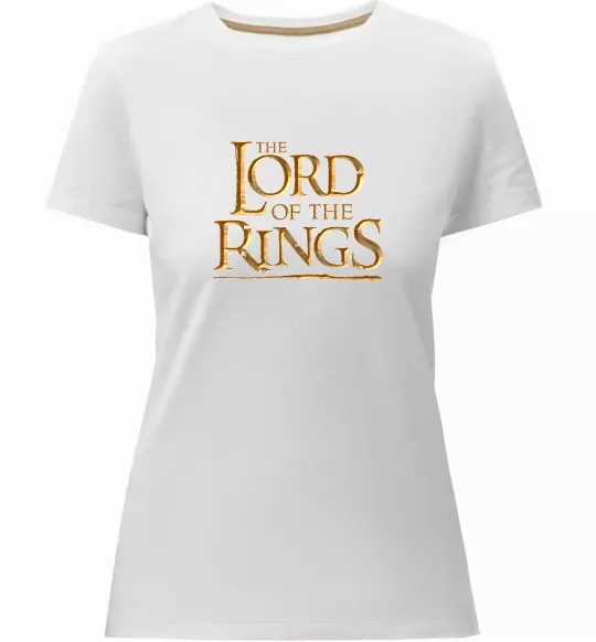 Женская премиум футболка The Lord of the Rings Белый фото