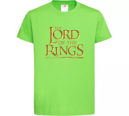 Детская футболка The Lord of the Rings Лаймовый фото