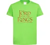 Детская футболка The Lord of the Rings Лаймовый фото