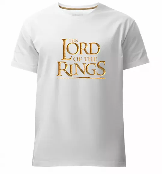 Мужская премиум футболка The Lord of the Rings Белый фото