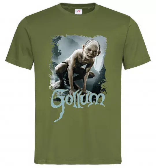 Чоловіча футболка Gollum Оливковий фото