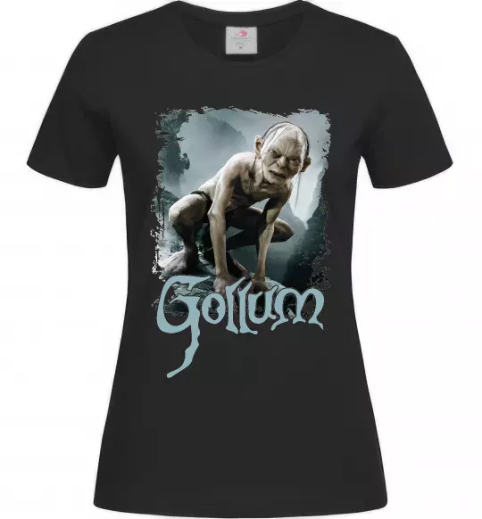 Жіноча футболка Gollum Чорний фото