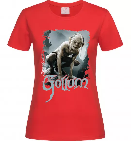 Жіноча футболка Gollum Червоний фото