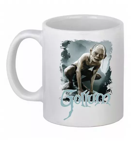 Чашка керамічна Gollum Білий фото