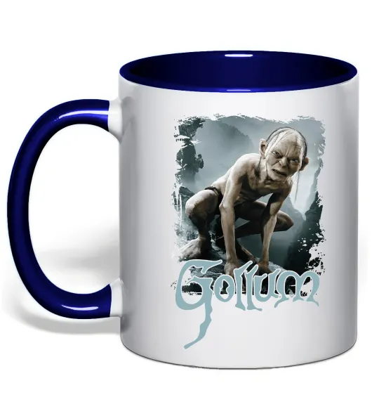 Чашка с цветной ручкой Gollum Глубокий темно-синий фото