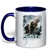 Чашка с цветной ручкой Gollum Глубокий темно-синий фото