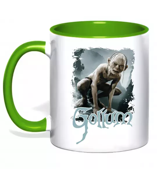 Чашка с цветной ручкой Gollum Зеленый фото