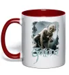 Чашка с цветной ручкой Gollum Красный фото