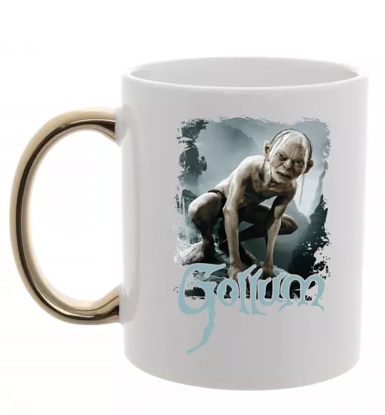 Чашка с цветной ручкой Gollum Золото фото