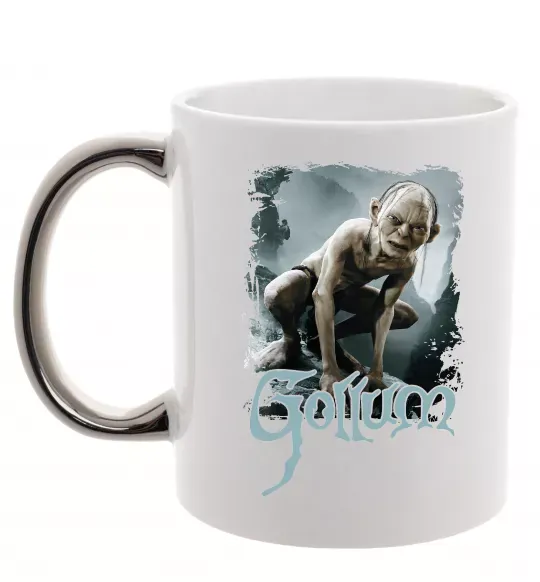 Чашка с цветной ручкой Gollum Серебро фото