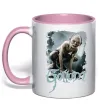 Чашка с цветной ручкой Gollum Нежно розовый фото
