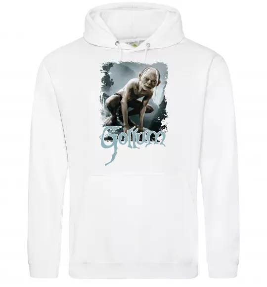 Чоловіча толстовка (худі) Gollum Білий фото