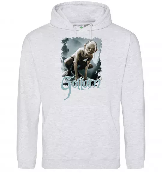 Чоловіча толстовка (худі) Gollum Сірий меланж фото