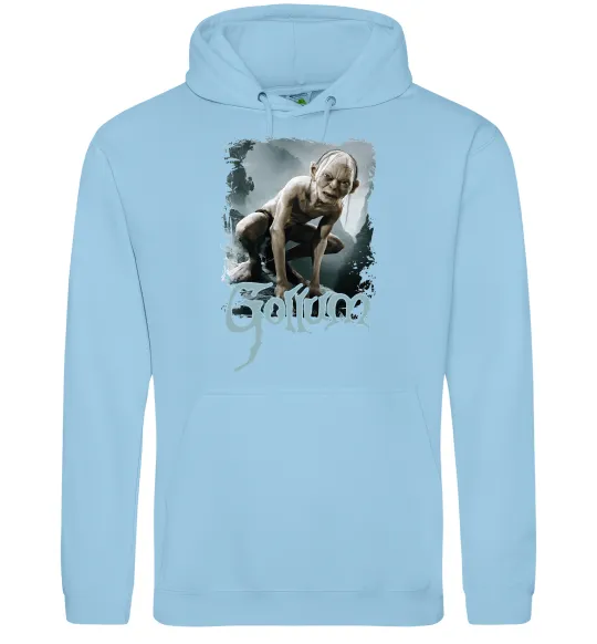 Мужская толстовка (худи) Gollum Голубой фото