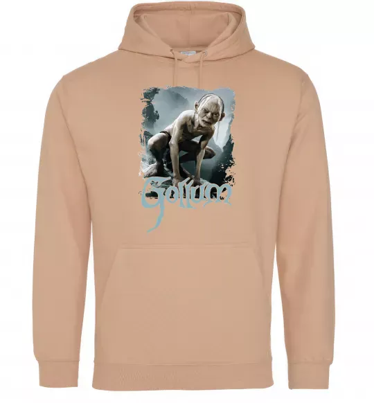 Женская толстовка (худи) Gollum Песочный фото