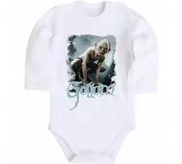 Дитячий бодік Gollum Білий фото